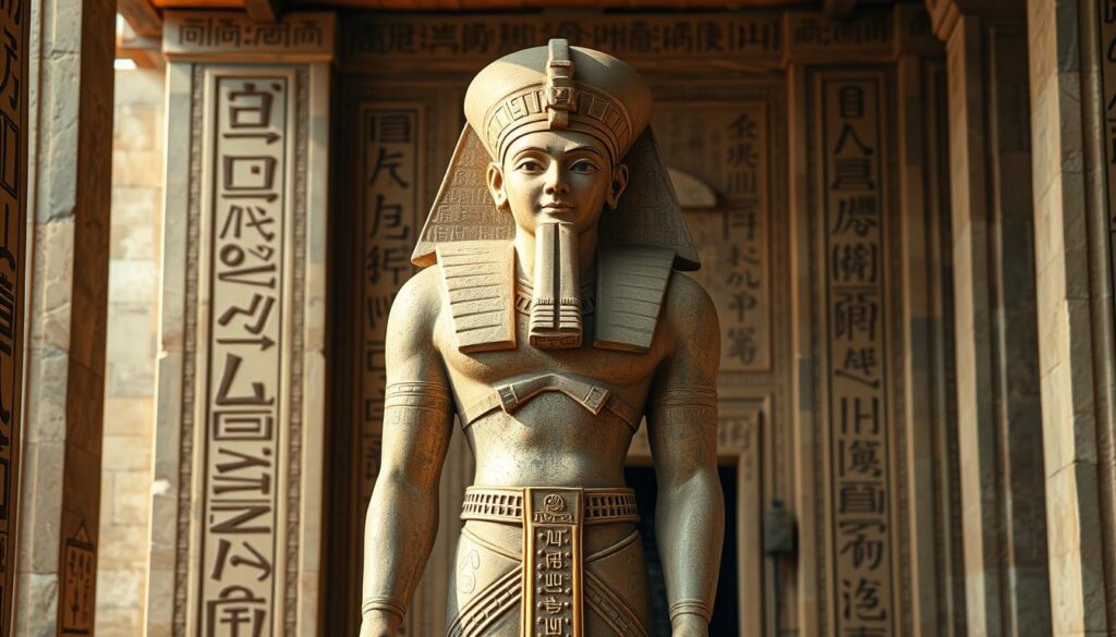 Egyptian statue of a divine representation