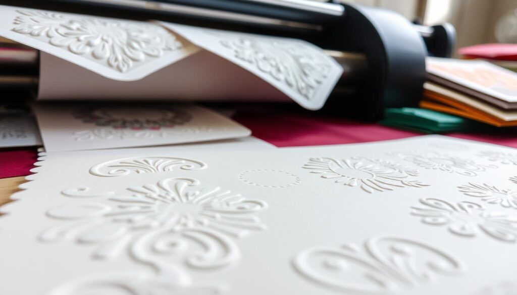 Paper embossing with embossing folders