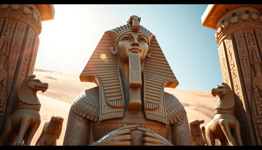 Symbolism in pharaonic sculpture