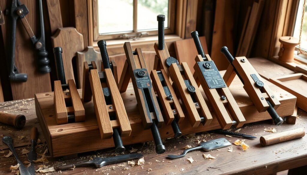 Toggle clamps for woodworking