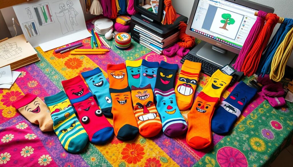 how to create face socks