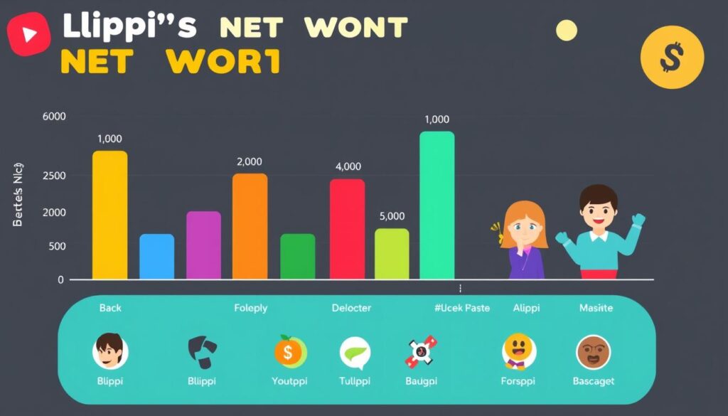 Blippi's success comparison chart